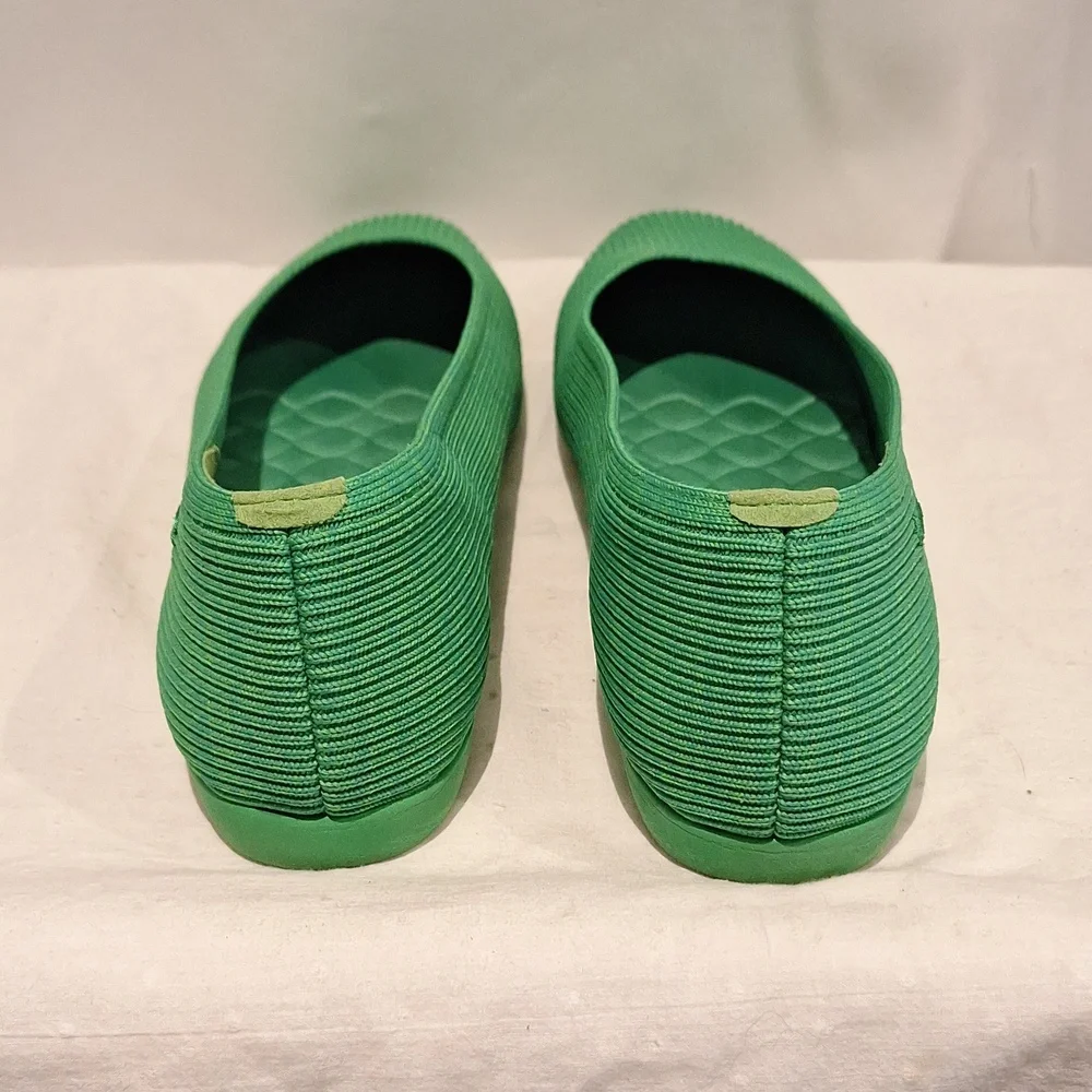 Vivaia Margot Green Women's Knit Square Toe Ballet Flats Size 42